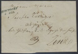 Kirchdorf  "KIRCHDORF / 2. DEZ." (Mü 645a, 70 P.), blauer Zweizeiler ...