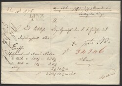 Wertbrief Linz  "LINZ / 4. MAI" (Mü 785f), grüner Zweizeiler auf ...