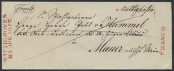 Mattighofen  1847, "MATTIGHOFEN / 22. APR. 1847" (Mü 854b, 150 P.), ...