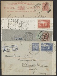 4 Belege Australien  1898/1937, vier Belege von Australien, davon 3 ...
