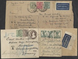 4 Belege Indien  1937/49, vier Belege von Indien davon drei Briefe ...