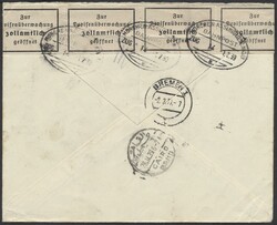Devisenzensur 1939, Einschreibebrief von Kairo nach Bremen, ...