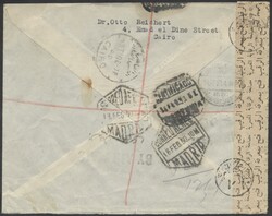 Kairo - Madrid 1950, zensurierter Brief von Kairo nach Madrid