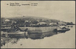 Matadi - Paris  1916, Belgisch Kongo: 10 C. Ganzsache mit ...