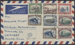 Otjiwarongo  1945, Südwestafrika: Flugpostbrief von Otjiwarongo nach ...