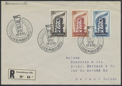 Mi 555-557 FDC  1956, Luxemburg Europa CEPT: kpl. Satz, Ersttag / ...