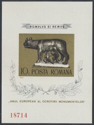 Mi Block 122  1975, Denkmalschutz: ungezähnter Block, postfrisch. ...