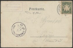 Nebelhornhaus  1901, violetter PHST "Posthilfstelle Nebelhornhaus ...