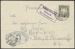 Ilsank  1900, K3 "Posthilfstelle Ilsank Taxe Berchtesgaden" klar auf ...