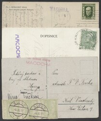 3 Belege Macocha  1910/25, drei Ansichtskarten mit verschiedenen ...