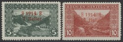 ANK 89-90 III  1914, KWM-Ausgabe: beide Werte mit offener "4", ...