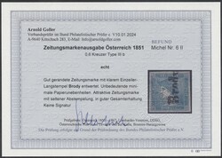 Brody  Blauer Merkur: Type IIIb mit klarem Langstempel "Brody", ...