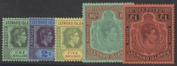 Leeward Inseln, Mi 101-105  1938, Leeward-Inseln: 5 Werte postfrisch. ...