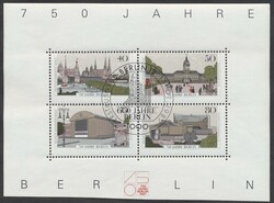 Block 8 Verzähnung  1987, Block 750 Jahre Berlin mit markanter ...