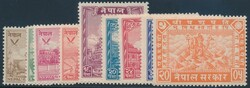 Nepal, Mi 59-67  1949, Nepal: Freimarken, kompletter Satz postfrisch. ...