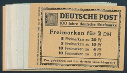 Mi MH 1 ohne Klammer  1949, Berlin: Markenheftchen Mi-Nr. 1 ohne ...