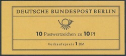 Mi MH 4b  1965, Berlin: kpl. Markenheftchen Zwinger Dresden in ...