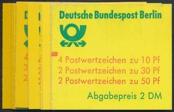 Mi MH 11, 8 Varianten  1980, Berlin: 8 Markenheftchen Burgen&amp ...