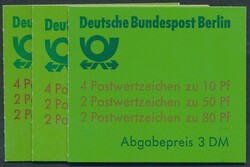 Mi MH 13a+b+c  1982, Berlin: 3 Markenheftchen Burgen&amp;Schlösser ...