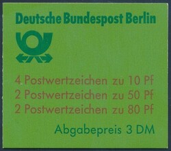 Mi MH 14  1989, Berlin: kpl. Markenheftchen Sehenswürdigkeiten, ...