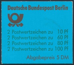 Mi MH 15  1989, Berlin: kpl. Markenheftchen Sehenswürdigkeiten, ...