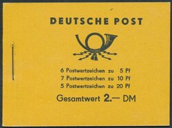 Mi MH 1 b  1955, DDR: kpl. Markenheftchen Fünfjahrespaln, Mi-Nr. 1b ...