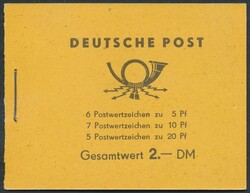 Mi MH 2 b  1957, DDR: kpl. Markenheftchen Fünfjahresplan, Mi-Nr. 2b ...
