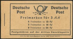 Mi MH 50  1946, Alliierte Besetzung: kpl. Markenheftchen, postfrisch. ...