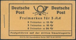 Mi MH 50  1946, Alliierte Besetzung: kpl. Markenheftchen, postfrisch. ...