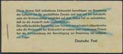 Mi FZ I  1948, Alliierte Besetzung: kpl. Markenheftchen d. ...