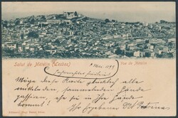 Meteline  METELINE (Lesbos), Vue de Métélin, gelaufen 1899