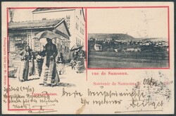 Samsoun  SAMSOUN, Einheimische und Ortsansicht, gelaufen 1900 nach ...