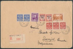 Montecarlo  1938, Einschreibebrief von Montecarlo nach Basajid in ...