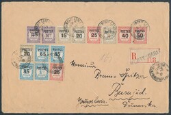 Montecarlo  1938, Einschreibebrief von Montecarlo nach Basajid in ...