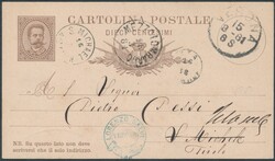 Verona-St. Michael  1881, 10 Centesimi Ganzsache von Verona nach S. ...