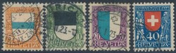 Mi 175-178  1922, Pro Juventute: kpl. Satz gestempelt. Mi 175-178