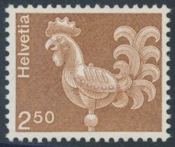 Mi 1057x  1975, Turmhahn, normales Papier, postfrisch. Michel 1057x