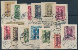 Lokalausgabe Burgenland  1921, Lokalausgabe BURGENLAND: Kurzsatz (14 ...