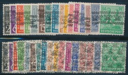 Mi 36-51 I+II  1948, Bizone: Freimarken mit Band- und Netzaufdrucken, ...