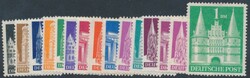 Mi 73-87 eg  1948, Bizone: Bautenserie, kompletter Satz (15 Werte) ...