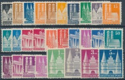 Mi 73-100 wg  1948, Bizone: Bautenserie, kompletter Satz (28 Werte) ...