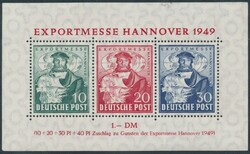 Mi Block 1a  1949, Bizone: Block Exportmesse Hannover, postfrisch, ...