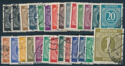 Mi 911-937  1946, Gemeinschaftsausgaben: Ziffernserie, kpl. Satz ...