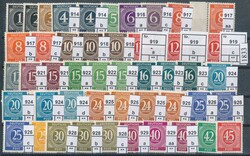 Ziffernserie, Farbvarianten  1946, Gemeinschaftsausgaben Ziffernserie ...