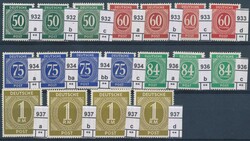 Ziffernserie, Farbvarianten  1946, Gemeinschaftsausgaben Ziffernserie ...
