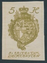 Mi 17 III  1920, 5 Heller mit Plattenfehler "FIERSTENTUM", postfrisch ...