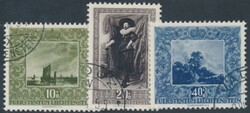 Mi 301-303  1951, Gemälde: kpl. Satz gestempelt. Michel 301-303