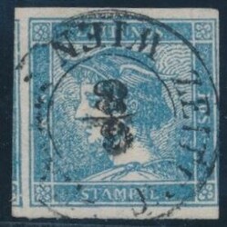Blauer Merkur  Zeitungsmarke "Blauer Merkur" in Type I b, hellblau ...