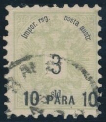 Levante, 14 II  1886, 10 Para a. 3 Soldi, sog. "Konstantinopler ...