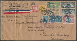 New York - Stein/Nürnberg  1923, Brief von New York 23.10.1923 per ...